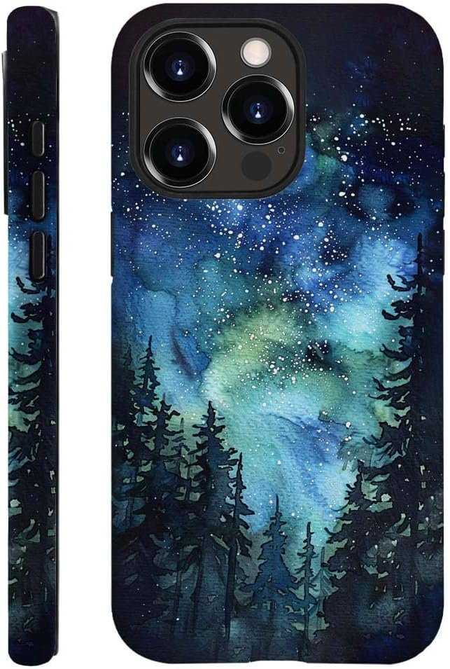 Innovatemee Case Compatible with iPhone 15 Pro Max,Almond Blossoms Artwork Phone Case for iPhone 15 Pro Max,Cases for Girls and Boys,Fall Prevention Hybrid 2-Layer Hard Shell Phone Case