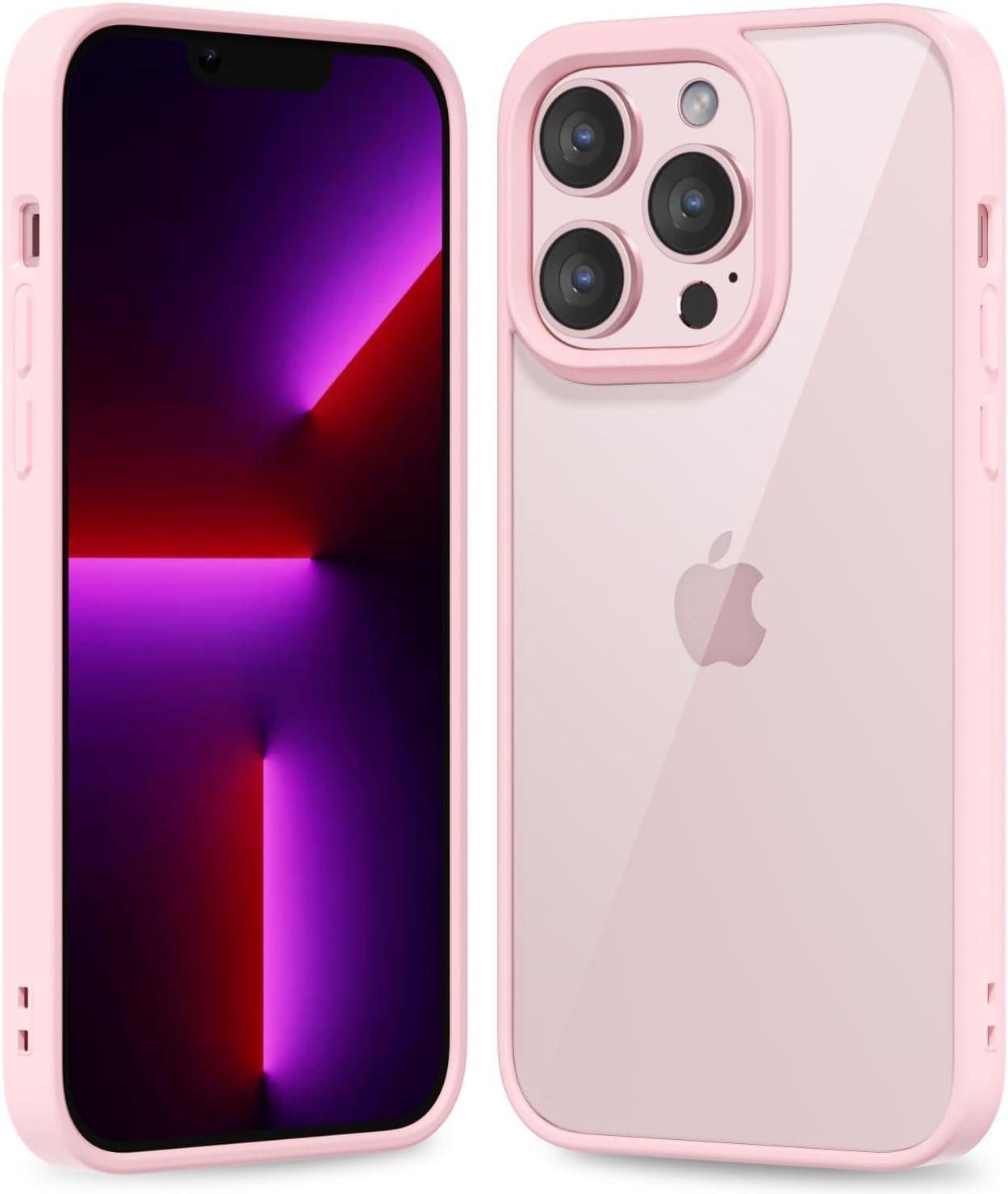 61JlE_Qp_ZL._AC_SL1500 Thin Slim Clear case for iPhone XR, Transparent Hybrid Hard Shell Plastic & Soft Silicone Rubber Bumper, Non-Yellow Acrylic Protective Lightweight Cover for Women, White