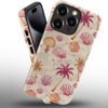 Case Compatible with iPhone 15 Pro Max Case,A Shell Shell by The Sea Full Pattern Plastic Soft TPU Case for iPhone 15 Pro Max Case,Double Protection Corner Case for iPhone 15 Pro Max 6.7-inch