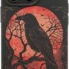 Black Crow Raven Phone Cases Cute Fashion Protective Cover Soft Silicone TPU Shell Compatible with iPhone 13 iPhone 13 Mini iPhone 13 Pro iPhone 13 Pro Max