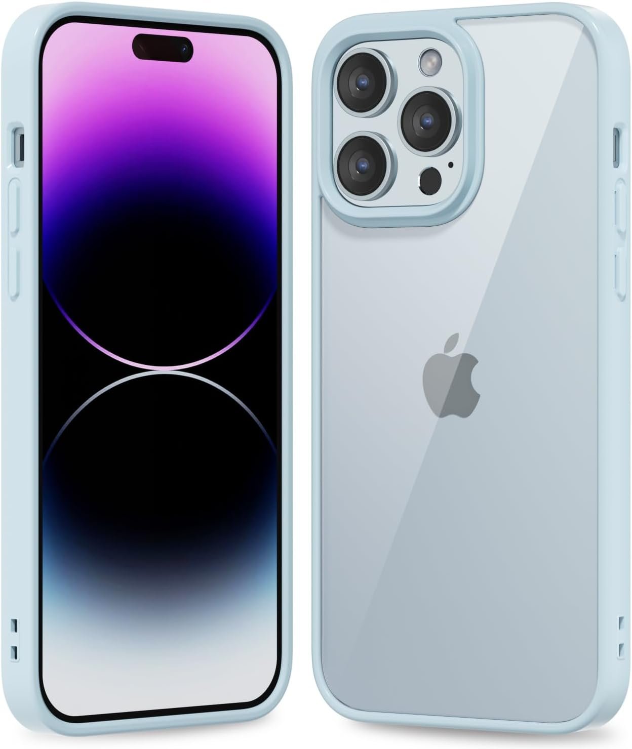 61O1jEE4i0L._AC_SL1500 Thin Slim Clear case for iPhone XR, Transparent Hybrid Hard Shell Plastic & Soft Silicone Rubber Bumper, Non-Yellow Acrylic Protective Lightweight Cover for Women, White