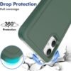 61PoorBAjaL._AC_SL1000 for Samsung Galaxy A05 Case,Case for Galaxy A05,TPU+PC Dual Layer Shockproof Mobile Case for Galaxy A05 (Dark Green)