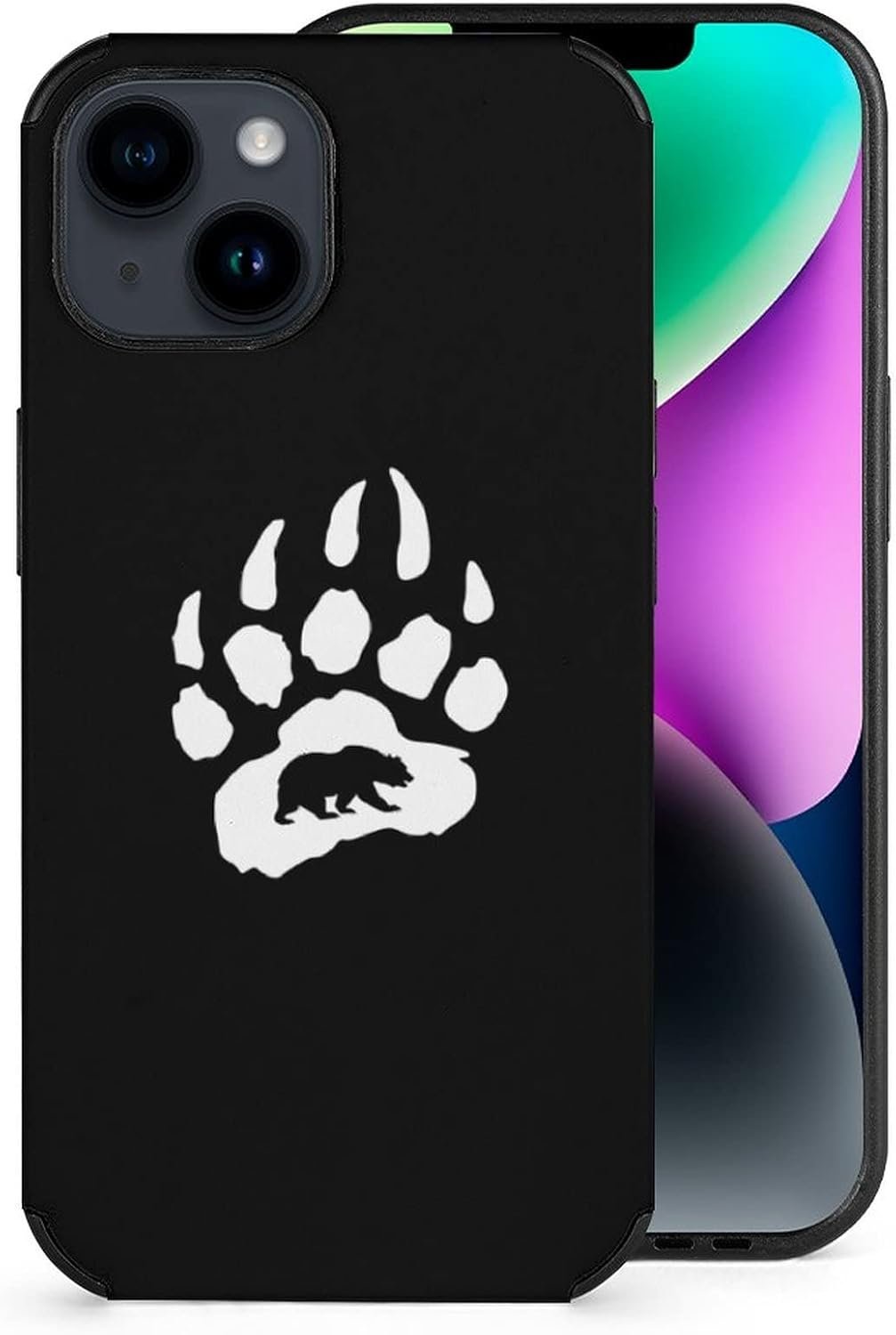 Bear Paw Phone Case Shockproof Protective Cover Mobile Phone Shell Compatible with iPhone 14