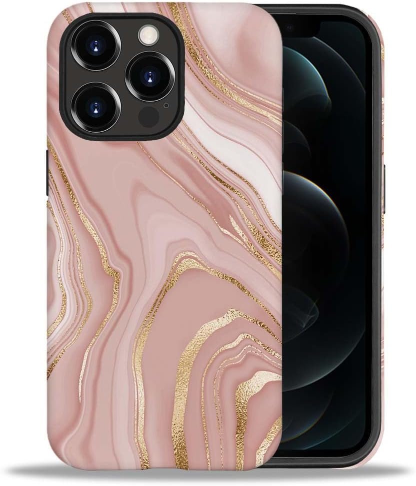 Case Compatible with iPhone 11,Colorful Marble 2 in 1 Phone Case for Women Men,Soft TPU and PC Hard Shell Mixed Two-Layer Protective Phone Case for 11 6.1 Inch