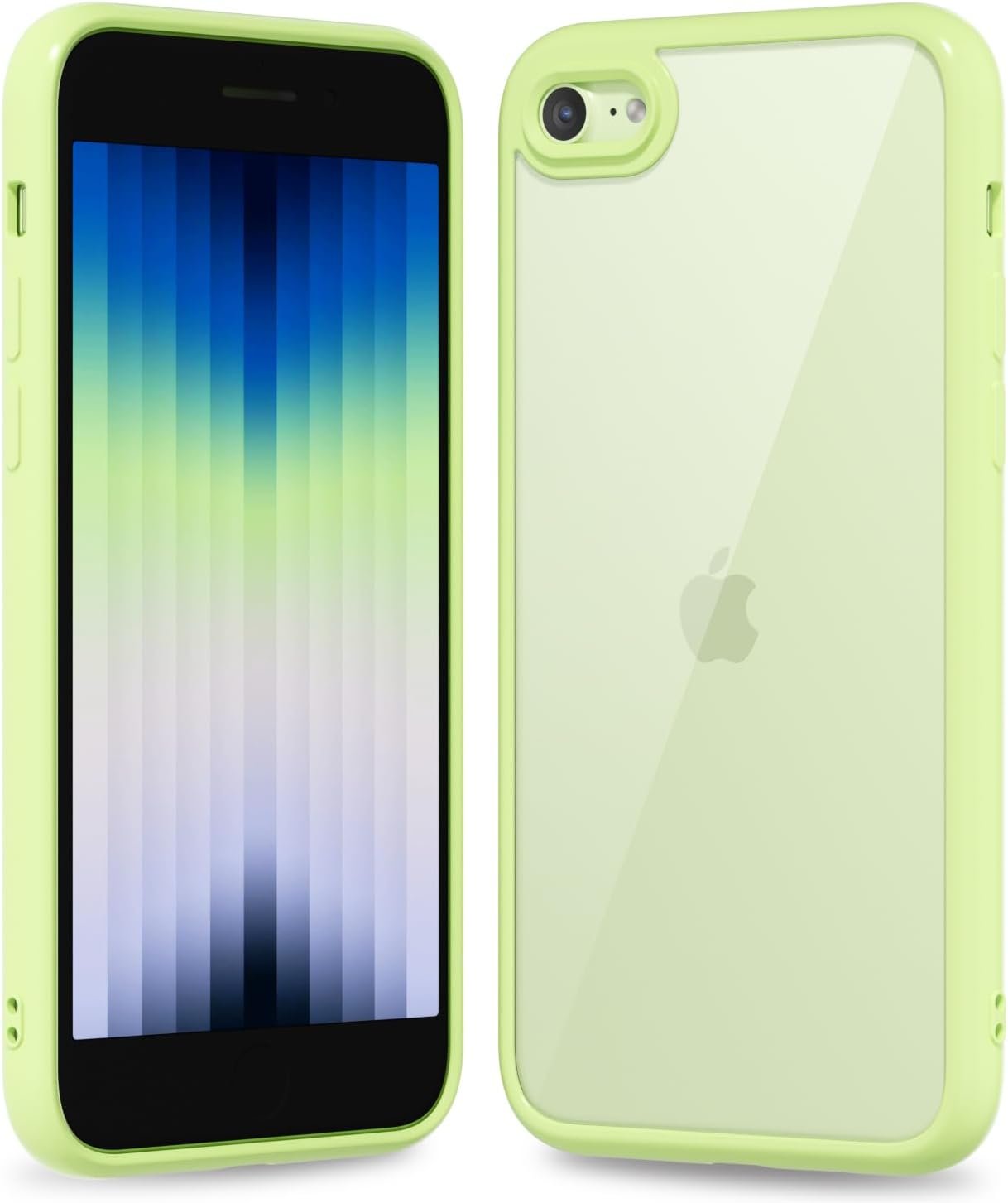 61QMHiskEdL._AC_SL1500 Thin Slim Clear case for iPhone XR, Transparent Hybrid Hard Shell Plastic & Soft Silicone Rubber Bumper, Non-Yellow Acrylic Protective Lightweight Cover for Women, White