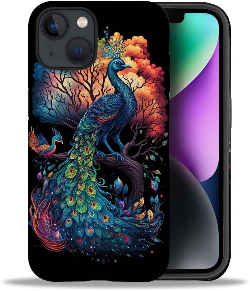 Case Compatible with iPhone 11,Colorful Marble 2 in 1 Phone Case for Women Men,Soft TPU and PC Hard Shell Mixed Two-Layer Protective Phone Case for 11 6.1 Inch