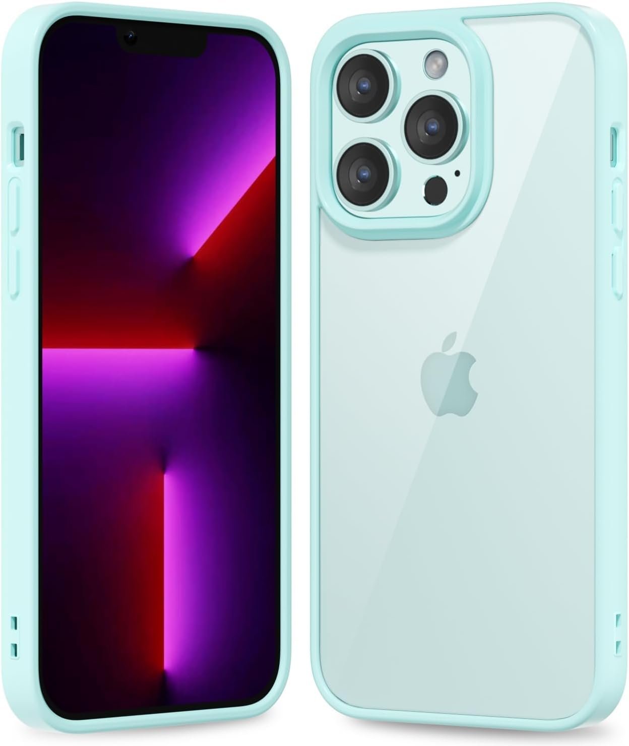 61RfJnFK2mL._AC_SL1500 Thin Slim Clear case for iPhone XR, Transparent Hybrid Hard Shell Plastic & Soft Silicone Rubber Bumper, Non-Yellow Acrylic Protective Lightweight Cover for Women, White