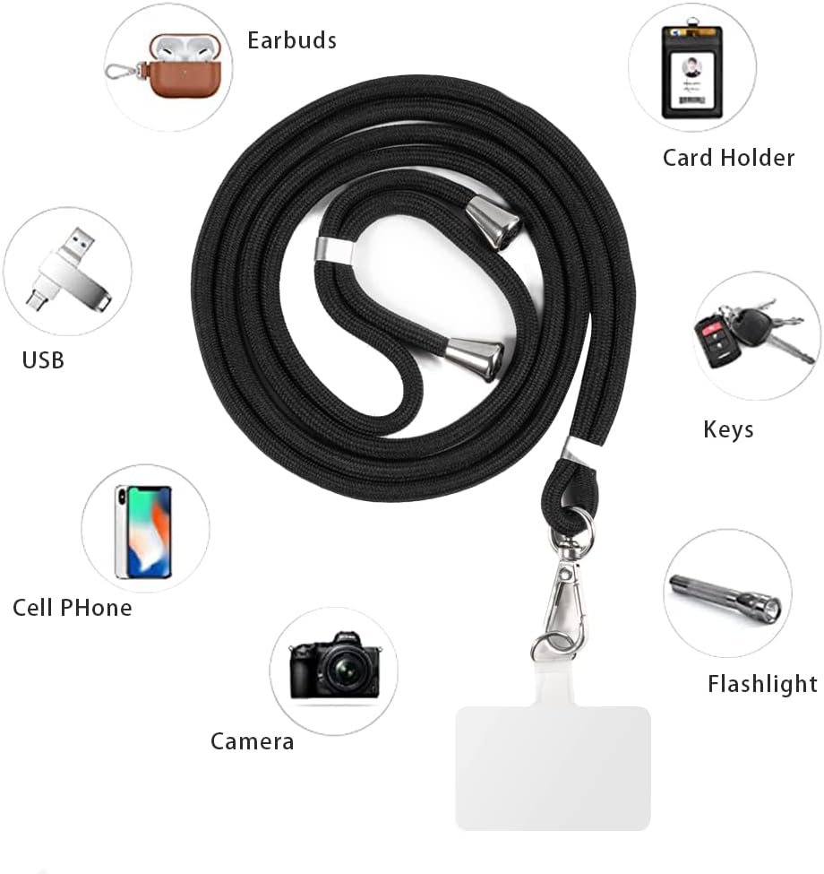 G 2nd Gen Case + Universal Mobile Phone Lanyards, Neck/Crossbody Soft Strap Silicone TPU Cover Bumper Shell for G2 (5”)