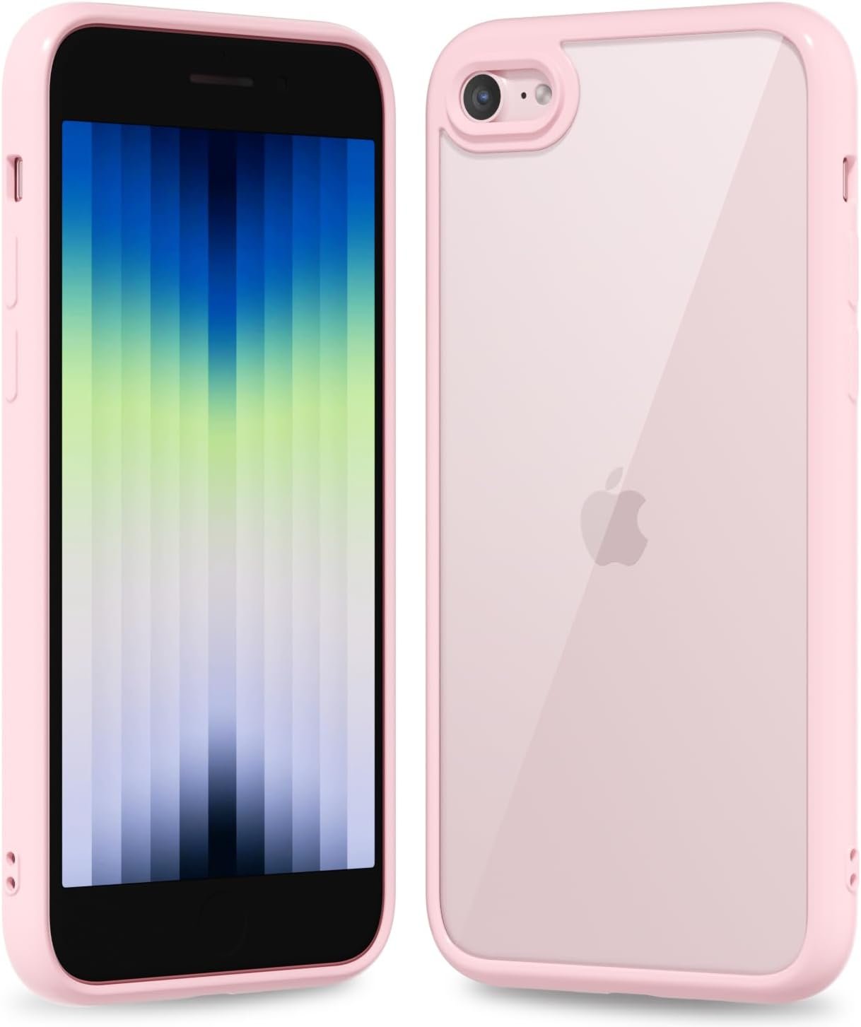 61Smg56ZjpL._AC_SL1500 Thin Slim Clear case for iPhone XR, Transparent Hybrid Hard Shell Plastic & Soft Silicone Rubber Bumper, Non-Yellow Acrylic Protective Lightweight Cover for Women, White