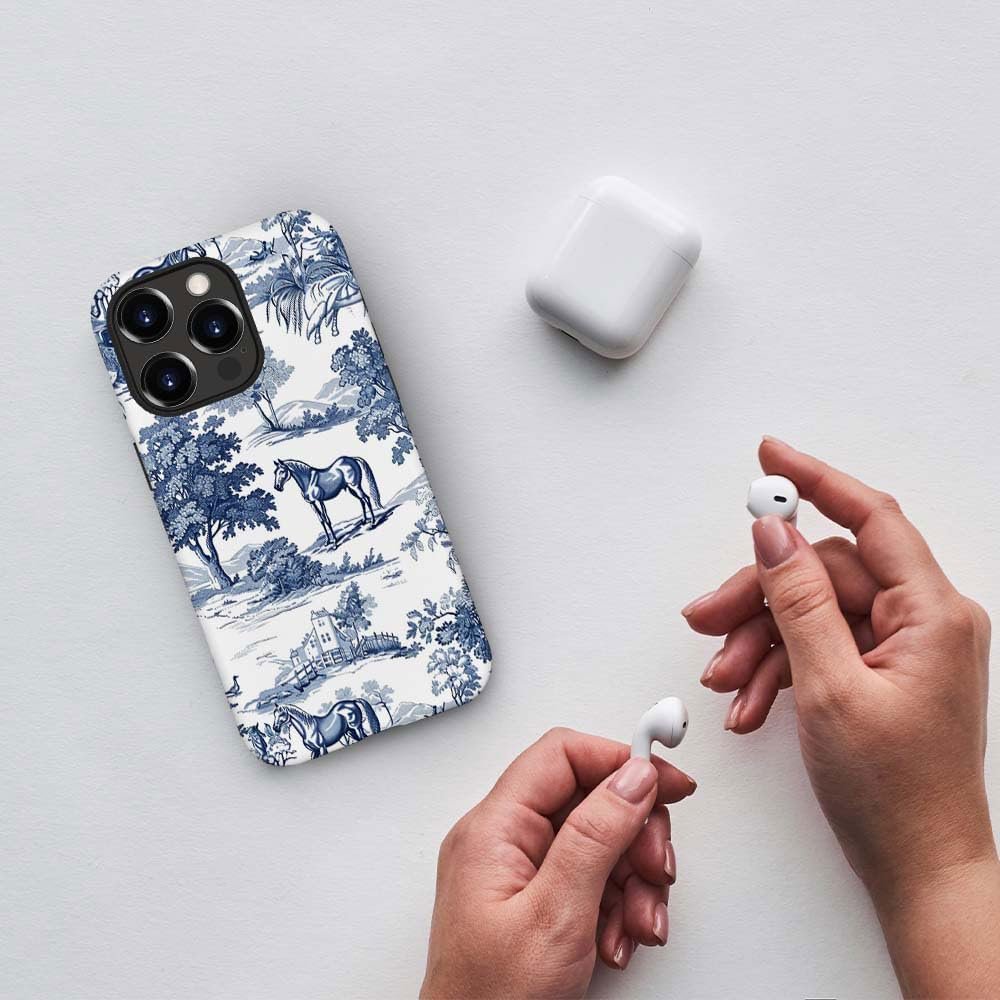 61VMJS5W0CL._AC_SL1000 for iPhone 14 Pro Case,HH2 Wild Desert Horse Manor Hybrid 2 Layer Hard Shell Silicone Protective Pattern Design Case