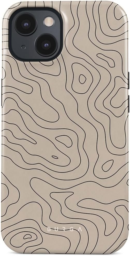 Phone Case Compatible with iPhone 14 Plus - Hybrid 2-Layer Hard Shell + Silicone Protective Case - Blue Hearts Love Kiss Amor - Scratch-Resistant Shockproof Cover