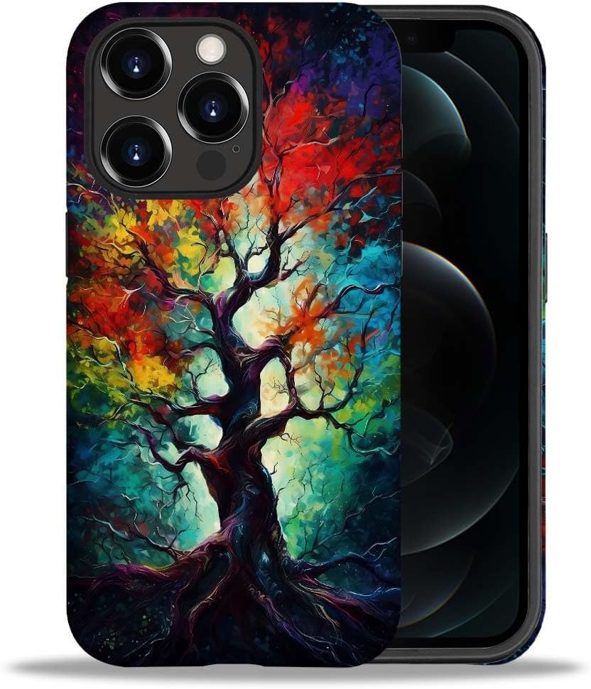 Case Compatible with iPhone 11,Colorful Marble 2 in 1 Phone Case for Women Men,Soft TPU and PC Hard Shell Mixed Two-Layer Protective Phone Case for 11 6.1 Inch