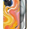Case Compatible with iPhone 11,Colorful Marble 2 in 1 Phone Case for Women Men,Soft TPU and PC Hard Shell Mixed Two-Layer Protective Phone Case for 11 6.1 Inch