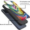 Case Compatible with iPhone 11,Colorful Marble 2 in 1 Phone Case for Women Men,Soft TPU and PC Hard Shell Mixed Two-Layer Protective Phone Case for 11 6.1 Inch