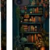 Case Compatible with for iPhone 11,Bookshelf Book Plant Phone Case Hybrid 2-Layer Hard Shell,Shockproof Soft for Girl Women Boy Men,Case for iPhone 11