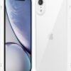 61bYtwQXxiL._AC_SL1500 Thin Slim Clear case for iPhone XR, Transparent Hybrid Hard Shell Plastic & Soft Silicone Rubber Bumper, Non-Yellow Acrylic Protective Lightweight Cover for Women, White