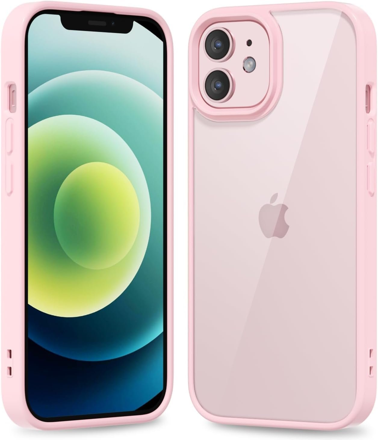 61bc2P77uAL._AC_SL1500 Thin Slim Clear case for iPhone XR, Transparent Hybrid Hard Shell Plastic & Soft Silicone Rubber Bumper, Non-Yellow Acrylic Protective Lightweight Cover for Women, White