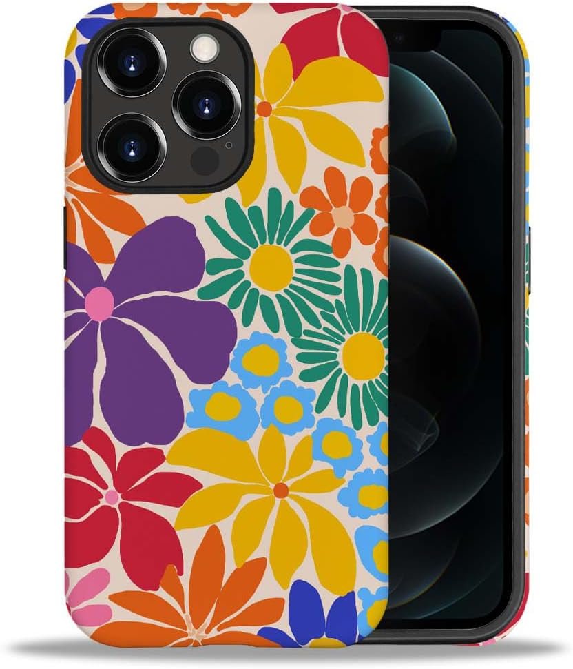 Case Compatible with iPhone 11,Colorful Marble 2 in 1 Phone Case for Women Men,Soft TPU and PC Hard Shell Mixed Two-Layer Protective Phone Case for 11 6.1 Inch