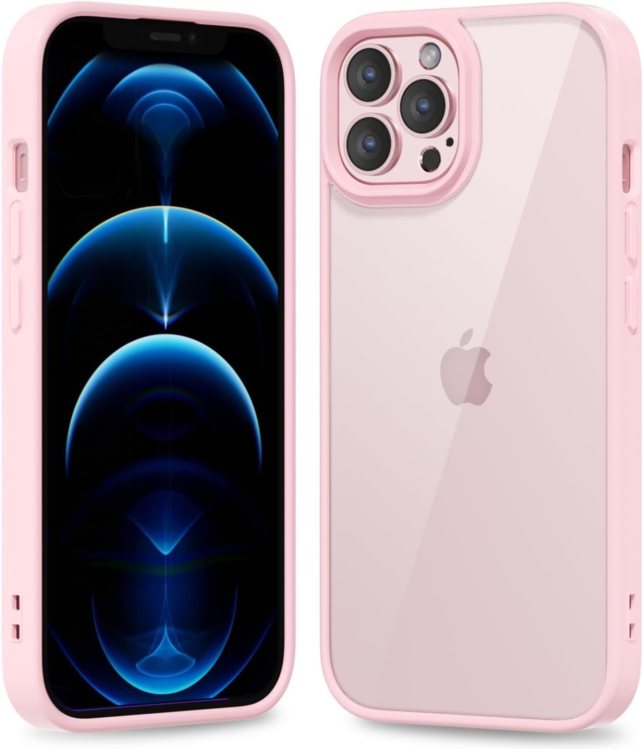 61cA7VFejYL._AC_SL1500 Thin Slim Clear case for iPhone XR, Transparent Hybrid Hard Shell Plastic & Soft Silicone Rubber Bumper, Non-Yellow Acrylic Protective Lightweight Cover for Women, White