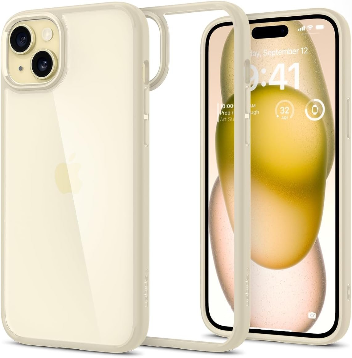For iPhone 15 Case (2023) [Anti-Yellowing], [Military-Grade Protection] - Crystal Clear