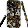 Compatible with for iPhone 15,Spooky Ghosts On Bookshelf Halloween Phone Case for iPhone 15,Scratch Resistant Hybrid 2-Layer Hard Shell Bright Phone Case