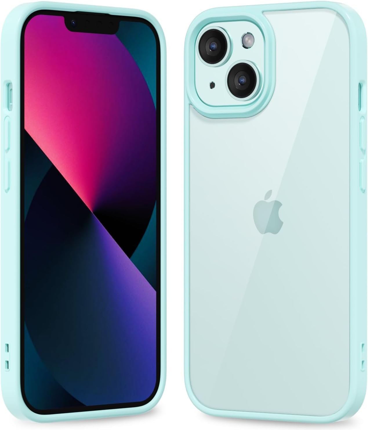 61dwvVN-bsL._AC_SL1500 Thin Slim Clear case for iPhone XR, Transparent Hybrid Hard Shell Plastic & Soft Silicone Rubber Bumper, Non-Yellow Acrylic Protective Lightweight Cover for Women, White