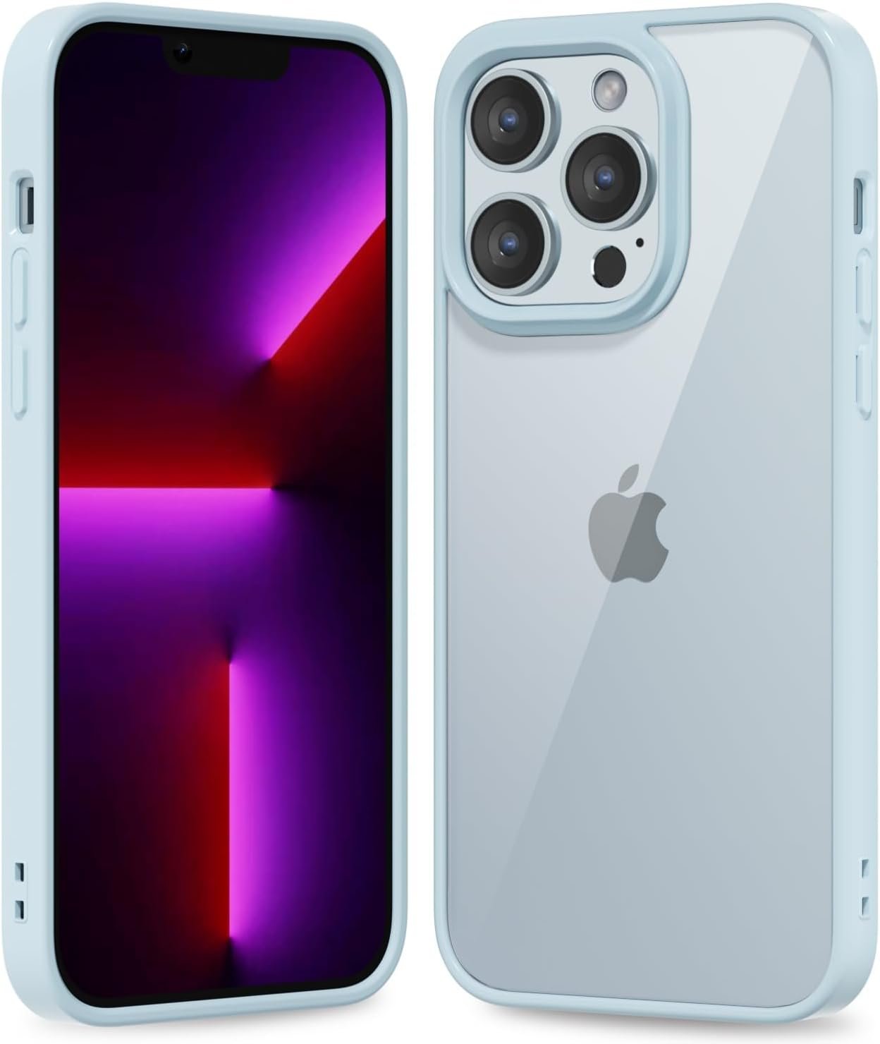 61fLWQM_AFL._AC_SL1500 Thin Slim Clear case for iPhone XR, Transparent Hybrid Hard Shell Plastic & Soft Silicone Rubber Bumper, Non-Yellow Acrylic Protective Lightweight Cover for Women, White