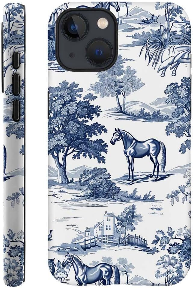 61gJwaFIlJL._AC_SL1000 for iPhone 14 Pro Case,HH2 Wild Desert Horse Manor Hybrid 2 Layer Hard Shell Silicone Protective Pattern Design Case
