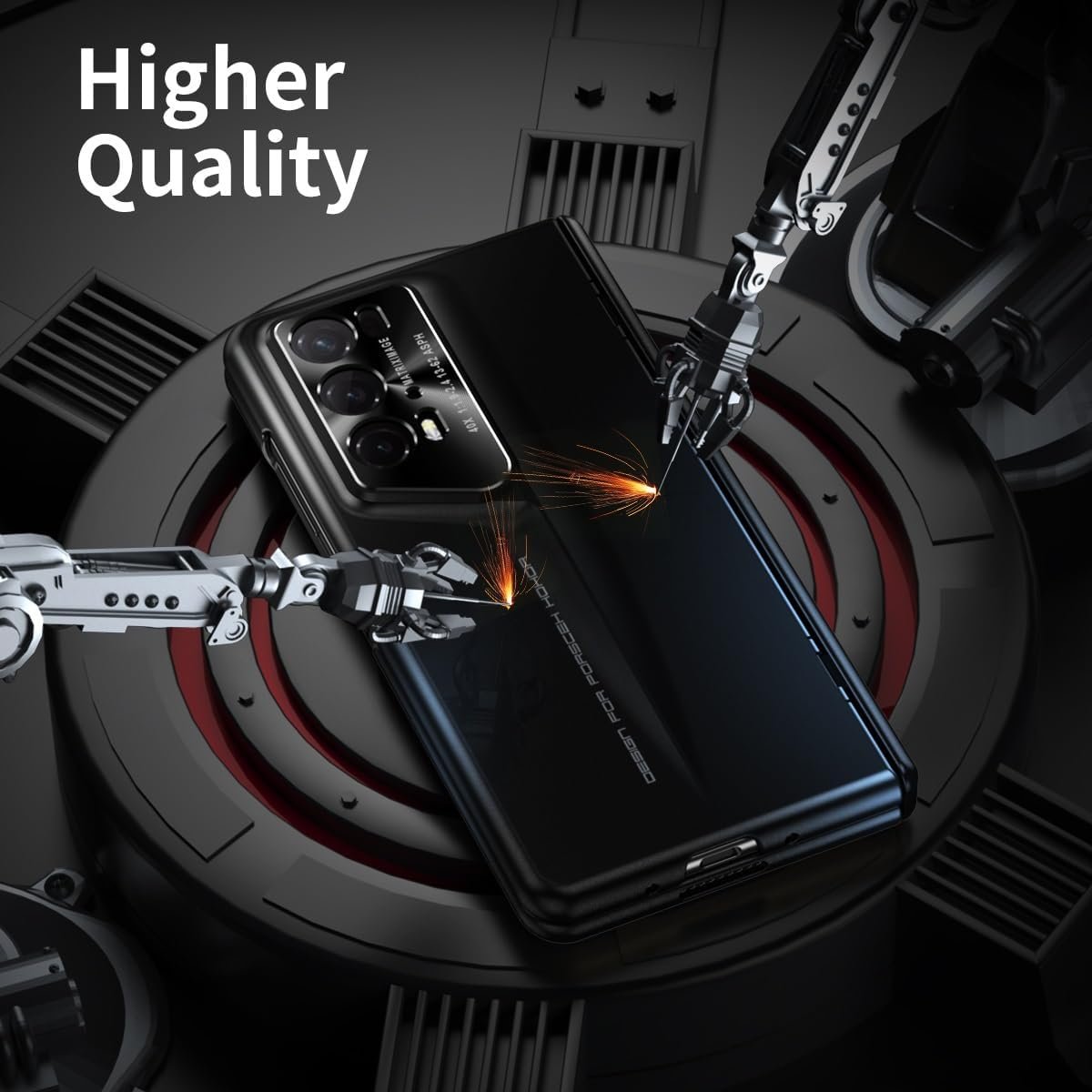 Cell Phone Case Wallet Compatible With V2 RSR Design Case With Screen Protector Case, Anti Scratch Slim Phone Protective Cover Electroplated PC Hard Shell Compatible With