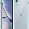 61h_Da0vlPL._AC_SL1500 Thin Slim Clear case for iPhone XR, Transparent Hybrid Hard Shell Plastic & Soft Silicone Rubber Bumper, Non-Yellow Acrylic Protective Lightweight Cover for Women, White