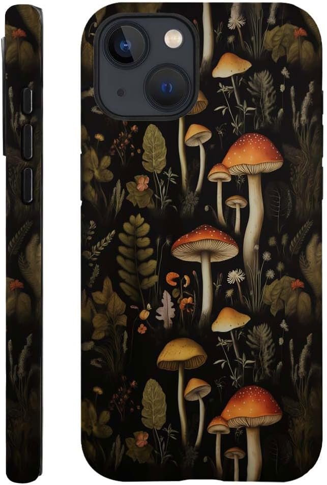 Case Compatible with for iPhone 13,Forest Lake Mountain Watercolor Phone Case Hybrid 2-Layer Hard Shell,Shockproof Soft for Girl Women Boy Men,Case for iPhone 13