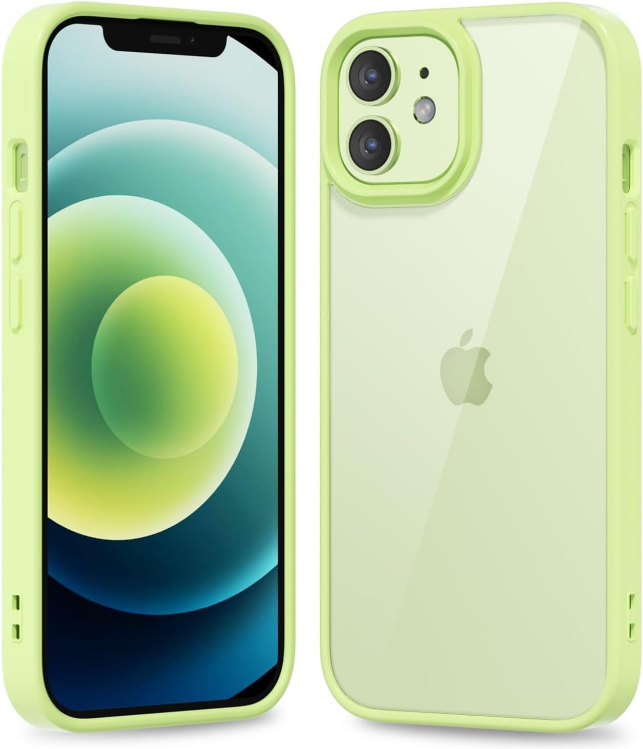 61jUnChrRiL._AC_SL1500 Thin Slim Clear case for iPhone XR, Transparent Hybrid Hard Shell Plastic & Soft Silicone Rubber Bumper, Non-Yellow Acrylic Protective Lightweight Cover for Women, White