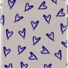 Phone Case Compatible with iPhone 14 Plus - Hybrid 2-Layer Hard Shell + Silicone Protective Case - Blue Hearts Love Kiss Amor - Scratch-Resistant Shockproof Cover