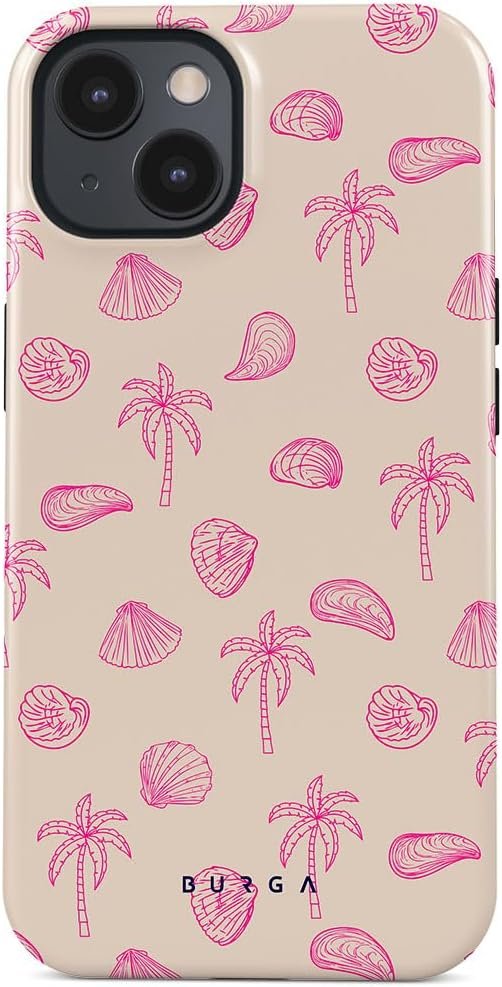 Phone Case Compatible with iPhone 14 Plus - Hybrid 2-Layer Hard Shell + Silicone Protective Case - Blue Hearts Love Kiss Amor - Scratch-Resistant Shockproof Cover