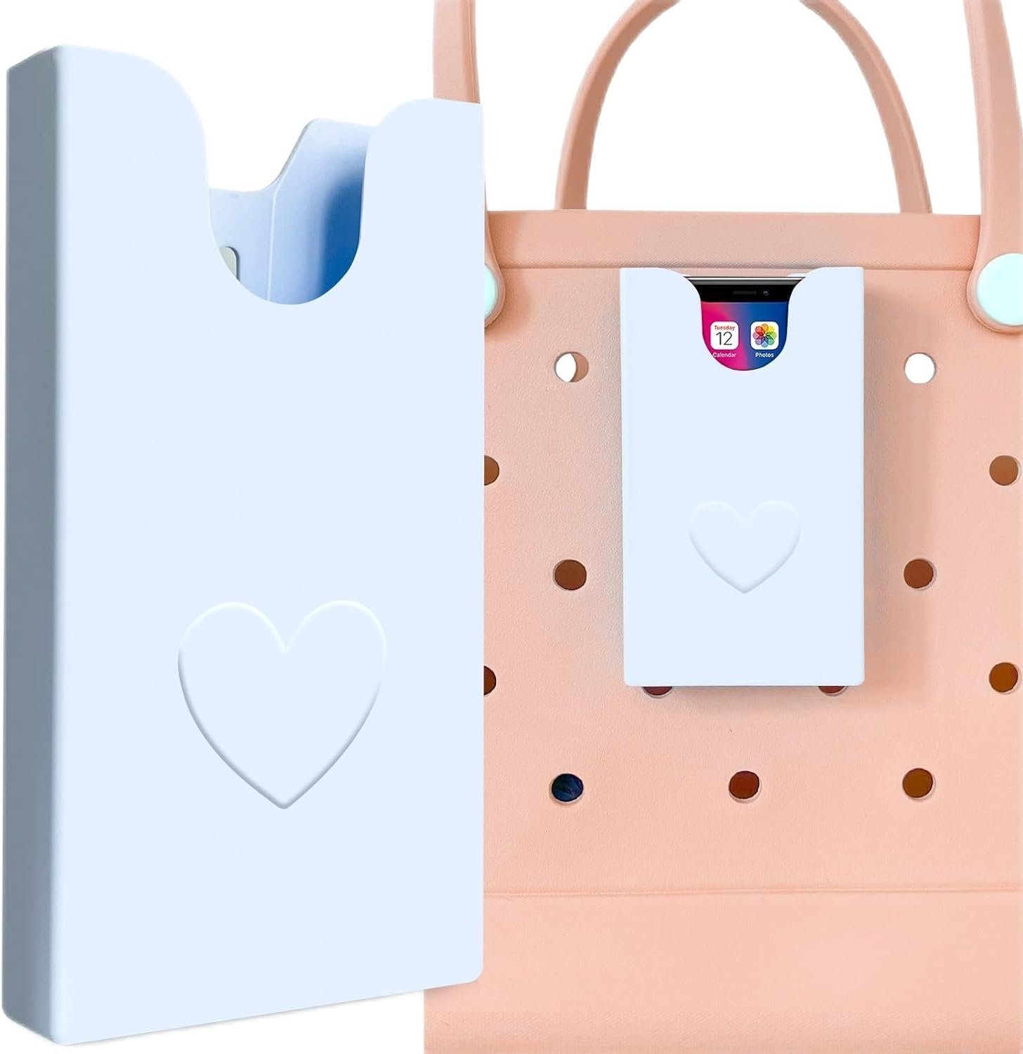 Phone Holder Compatible for Bog Bag, Phone Case Insert Accessories for Bog Bags, Plastic Shell Case Fits All Cell Phones,Keep Your Phone Portable and Secure in Beach Bag