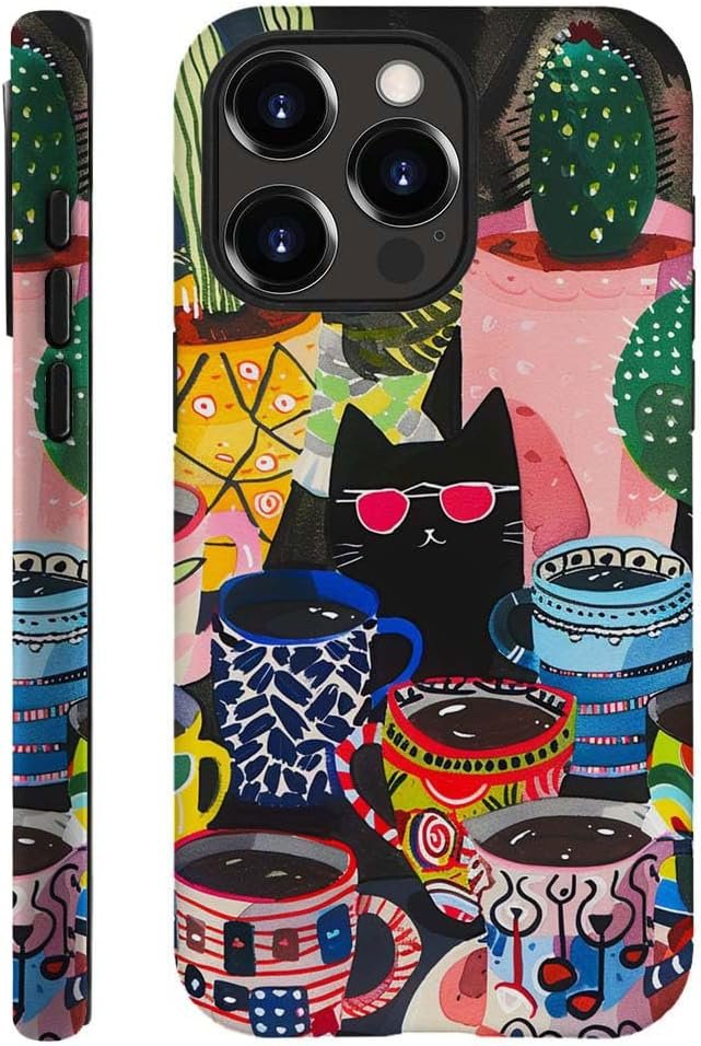 Innovatemee Case Compatible with iPhone 15 Pro Max,Almond Blossoms Artwork Phone Case for iPhone 15 Pro Max,Cases for Girls and Boys,Fall Prevention Hybrid 2-Layer Hard Shell Phone Case