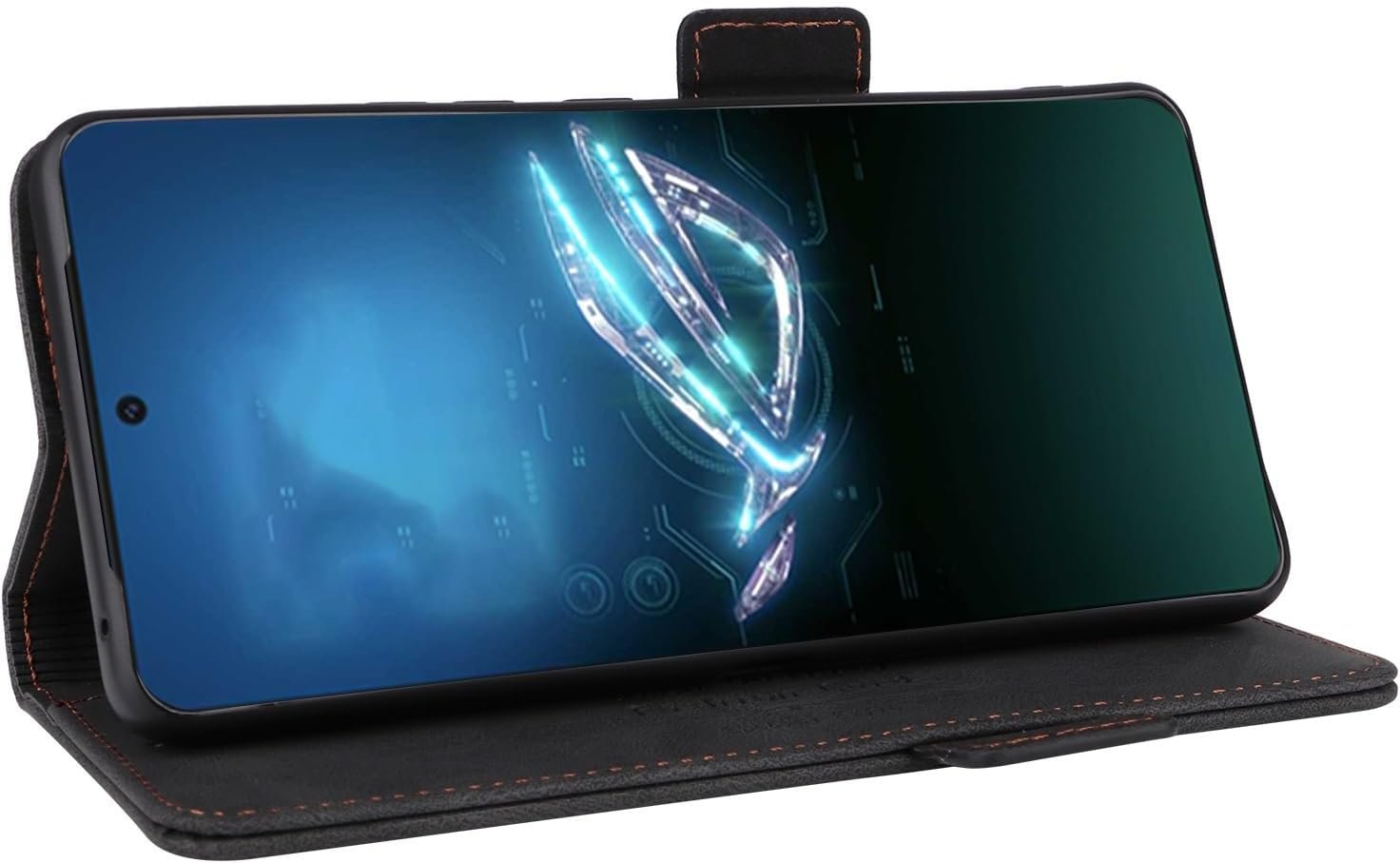 Cell Phone Flip Case Cover Compatible with Phone 8/ROG Phone 8 Pro Wallet Case,PU Leather Flip Folio Case with Card Holders [Shockproof TPU Inner Shell] Phone Cover, Magnetic Closure Protecti