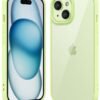 61thfi4tfDL._AC_SL1500 Thin Slim Clear case for iPhone XR, Transparent Hybrid Hard Shell Plastic & Soft Silicone Rubber Bumper, Non-Yellow Acrylic Protective Lightweight Cover for Women, White