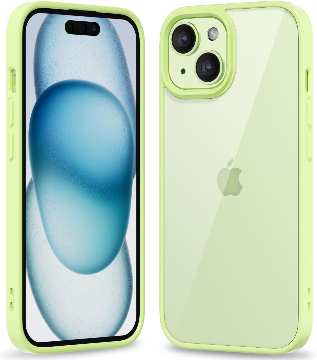 61thfi4tfDL._AC_SL1500 Thin Slim Clear case for iPhone XR, Transparent Hybrid Hard Shell Plastic & Soft Silicone Rubber Bumper, Non-Yellow Acrylic Protective Lightweight Cover for Women, White
