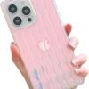Pearl Pattern Compatible with iPhone 11 Rectangle Edge Case, Slim Soft TPU Silicone Protective Bumper Cases Cover(Pink Pearl,11)