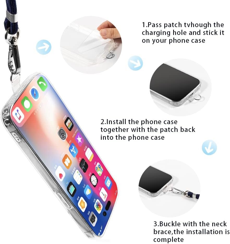 7 4G Case + Universal Mobile Phone Lanyards, Neck/Crossbody Soft Strap Silicone TPU Cover Bumper Shell for Oppo F21 Pro 4G (6.43”)