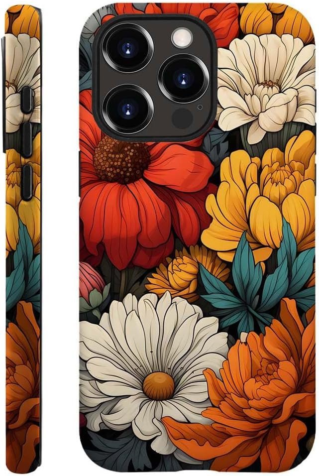 61vXbWcTeTL._AC_SL1000 Compatible with for iPhone 14 Pro Max,Watercolor Floral Shell Phone Case for Girl Women Boy Men,Scratch Resistant Shockproof Cover Case for iPhone 14 Pro Max