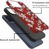 61wF6ZpYGtL._AC_SL1000 Phone Case Compatible with iPhone 14 Pro Max Case,Hybrid 2 Layer PC Hard Shell + Silicone Protective Case, Vintage Red Cherry Blossom Scratch-Resistant Shockproof Cover for iPhone 14 Pro Max
