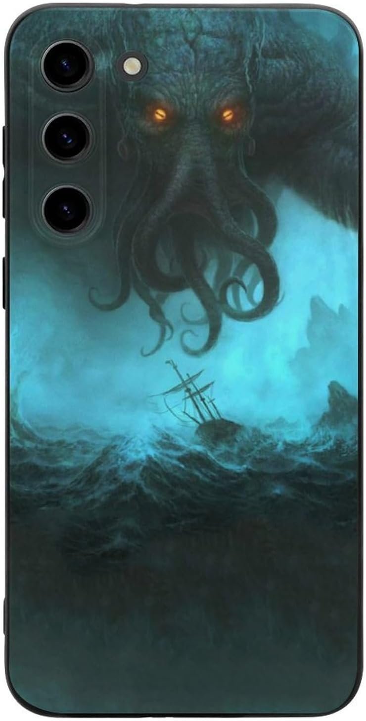 Cthulhu in Deep Ocean Protective Phone Case Ultra Slim Case Shockproof Phone Cover Shell Compatible with Galaxy Samsung S23 S23 Plus S23 Ultra