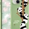 for iPhone 13 Case, Cute Kawaii Panda Pink Liquid Silicone Slim Fit Soft Gel Rubber Protective Phone Cover for Women Girls
