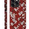 61yeUKGsIaL._AC_SL1000 Phone Case Compatible with iPhone 14 Pro Max Case,Hybrid 2 Layer PC Hard Shell + Silicone Protective Case, Vintage Red Cherry Blossom Scratch-Resistant Shockproof Cover for iPhone 14 Pro Max