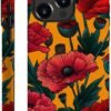 Innovatemee Case Compatible with iPhone 15 Pro Max,Almond Blossoms Artwork Phone Case for iPhone 15 Pro Max,Cases for Girls and Boys,Fall Prevention Hybrid 2-Layer Hard Shell Phone Case
