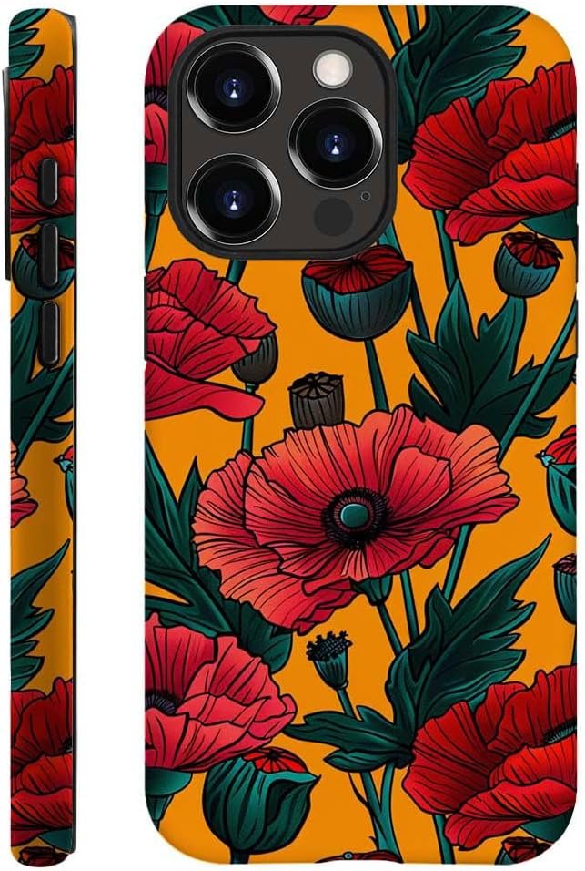 Innovatemee Case Compatible with iPhone 15 Pro Max,Almond Blossoms Artwork Phone Case for iPhone 15 Pro Max,Cases for Girls and Boys,Fall Prevention Hybrid 2-Layer Hard Shell Phone Case