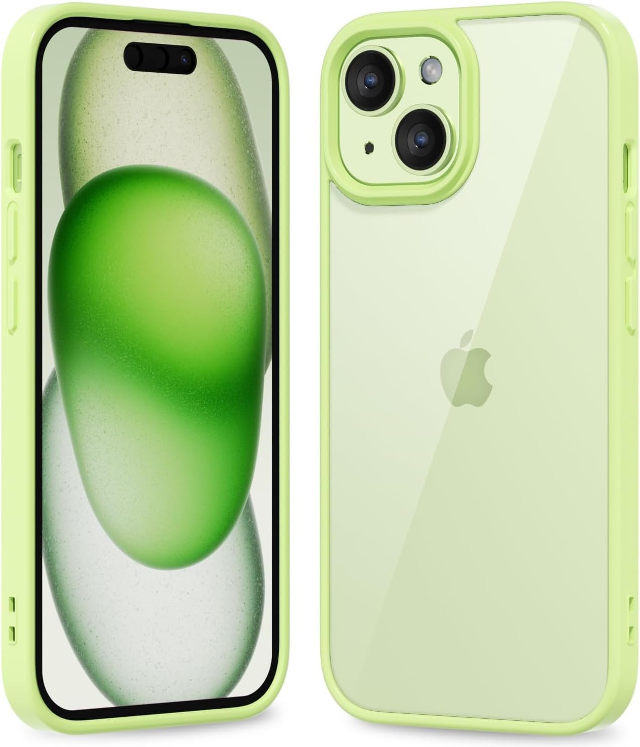 61ztAmTuhAL._AC_SL1500 Thin Slim Clear case for iPhone XR, Transparent Hybrid Hard Shell Plastic & Soft Silicone Rubber Bumper, Non-Yellow Acrylic Protective Lightweight Cover for Women, White