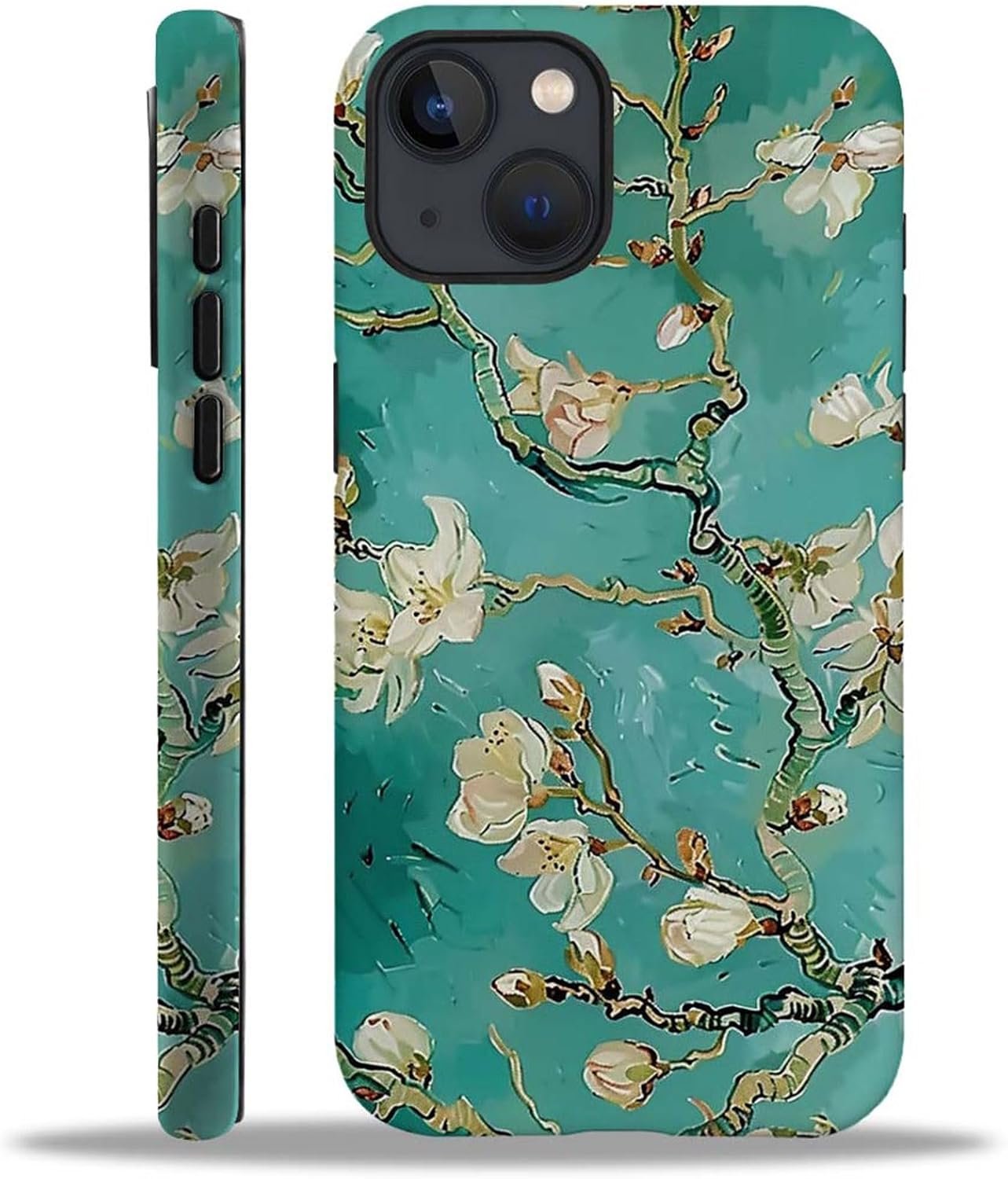 Case Compatible with iphone 14 Plus,Printed Flowers and Garden Themes Cases,Matte Mixed double-layer hard shell+Soft Silicone TPU Shock Protective Case for iphone 14 Plus